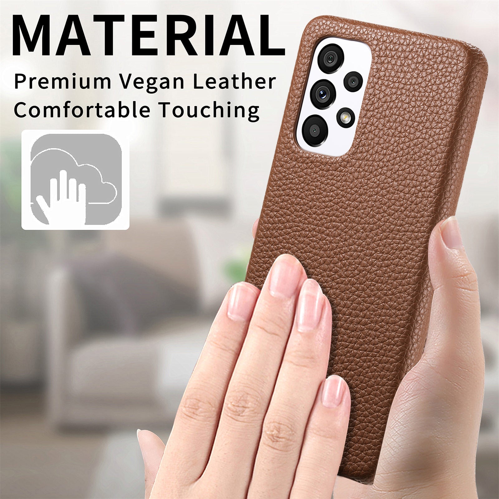 Y1 For Samsung Galaxy A52 4G / 5G / A52s Phone Protective Case PU Leather Phone Shell Litchi Texture Design Y1 For Samsung Galaxy A52 4G / 5G / A52s Phone Protective Case PU Leather Phone Shell Litchi Texture Design